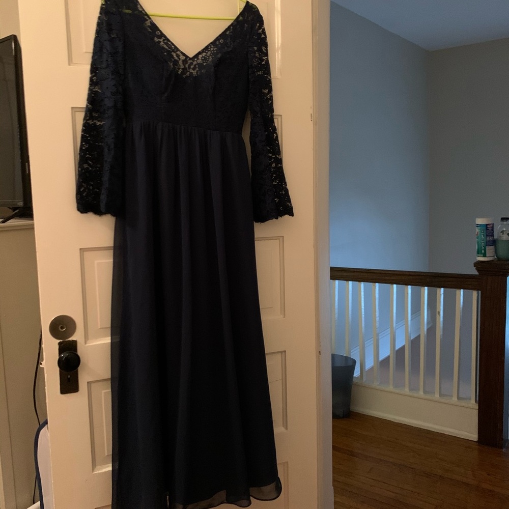Navy Blue Azazie Dress